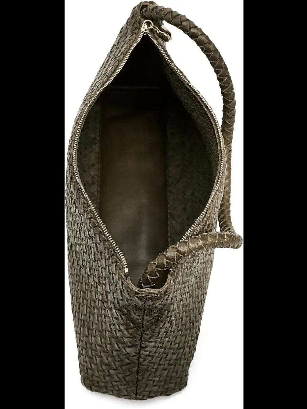 NWT Madewell Signature Woven Zip-Top Shoulder Bag - Picture 6 of 8